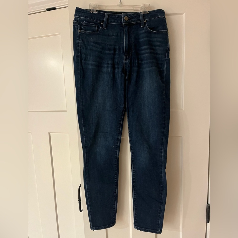 Paige Premium Denim. Hoxton ankle. Women's Dark Blue Jeans.
